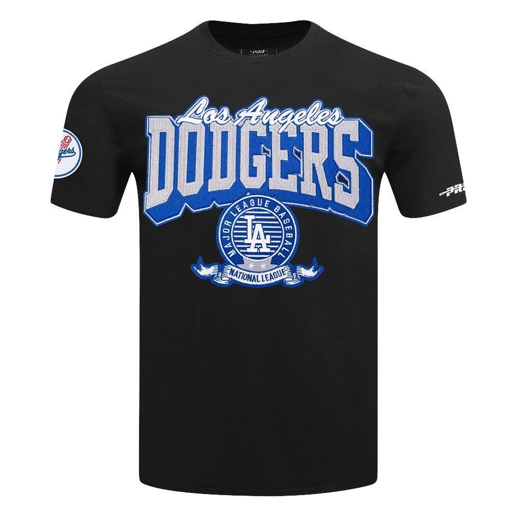 Pro Standard Men's MLB Los Angeles Dodgers Team badge SJ Tee - Black - BLACK